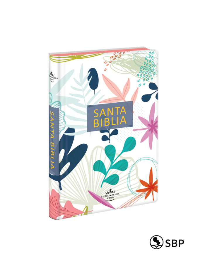 Biblia Reina Valera 1960 – Letra grande, diseño flores