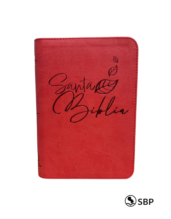 Biblia Reina Valera 1960 con cierre – Letra grande, roja