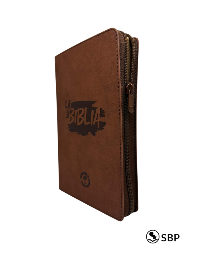 Biblia TLA con cierre – marrón oscuro