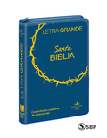 Santa Biblia Azul Letra Grande con Cierre
