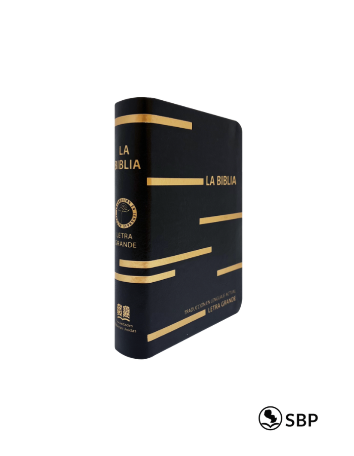 La Biblia Negra y Dorada Letra Grande – TLA Mediana