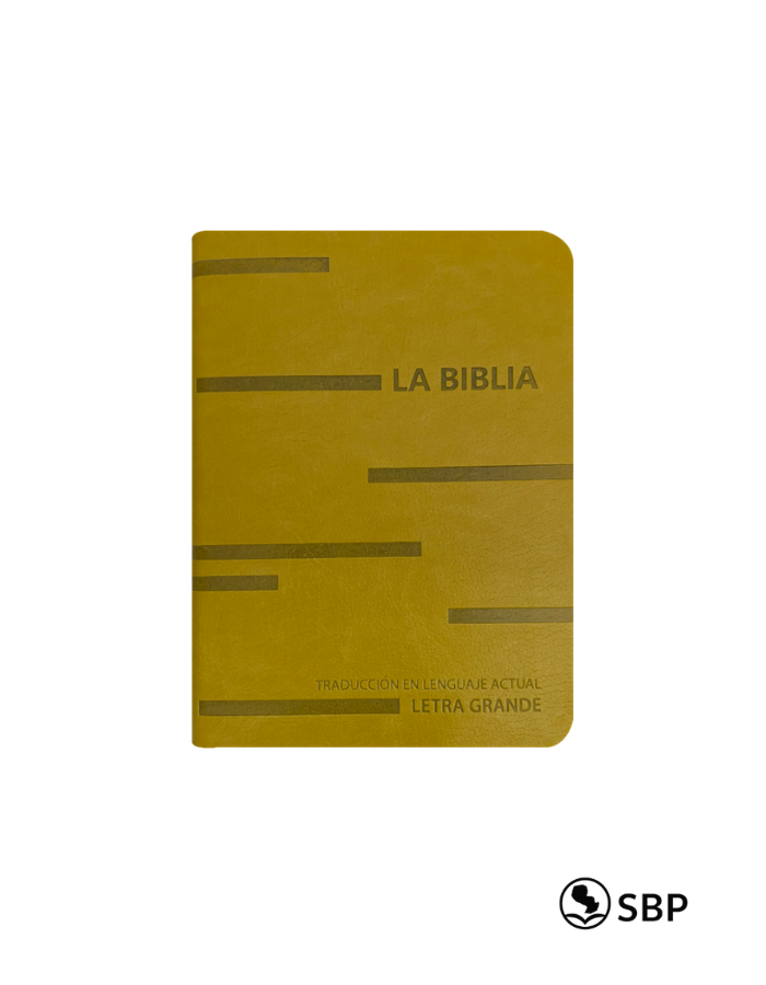 La Biblia Mostaza Letra Grande – TLA mediana