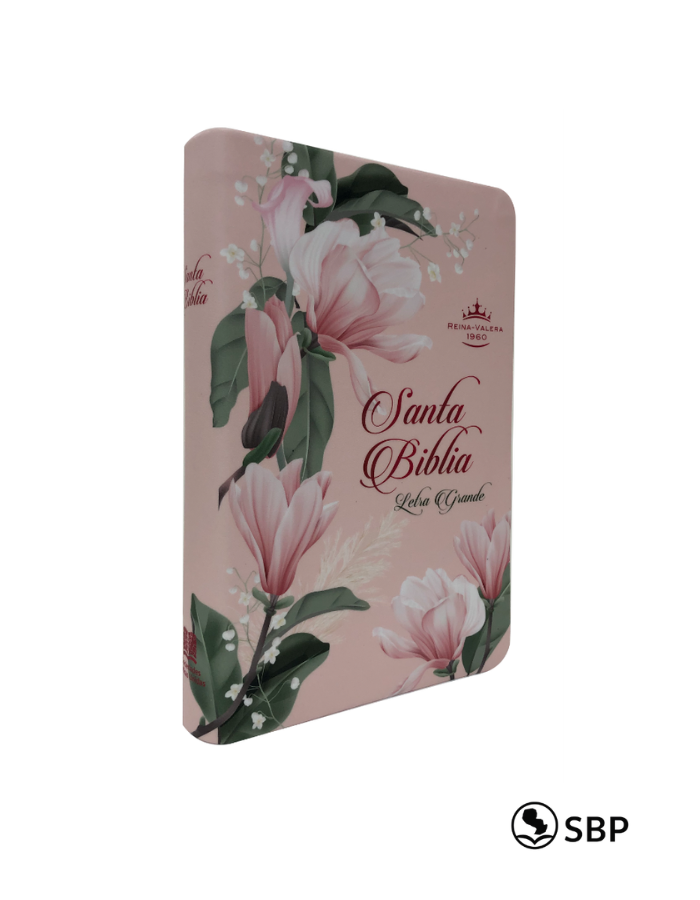 Santa Biblia Floral Rosa Letra Grande – RVR1960
