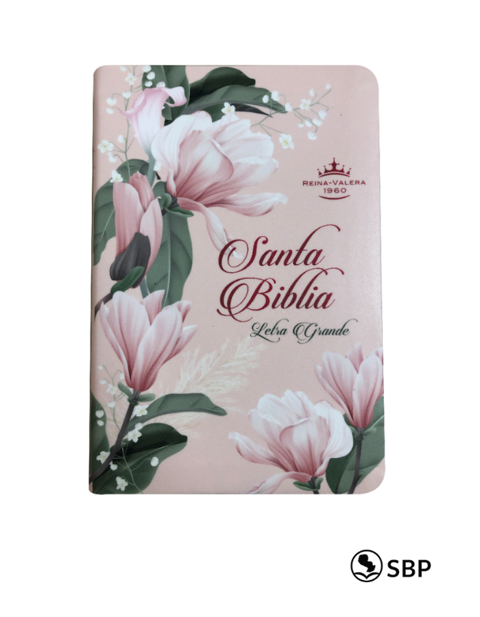 Santa Biblia Floral Rosa Letra Grande – RVR1960