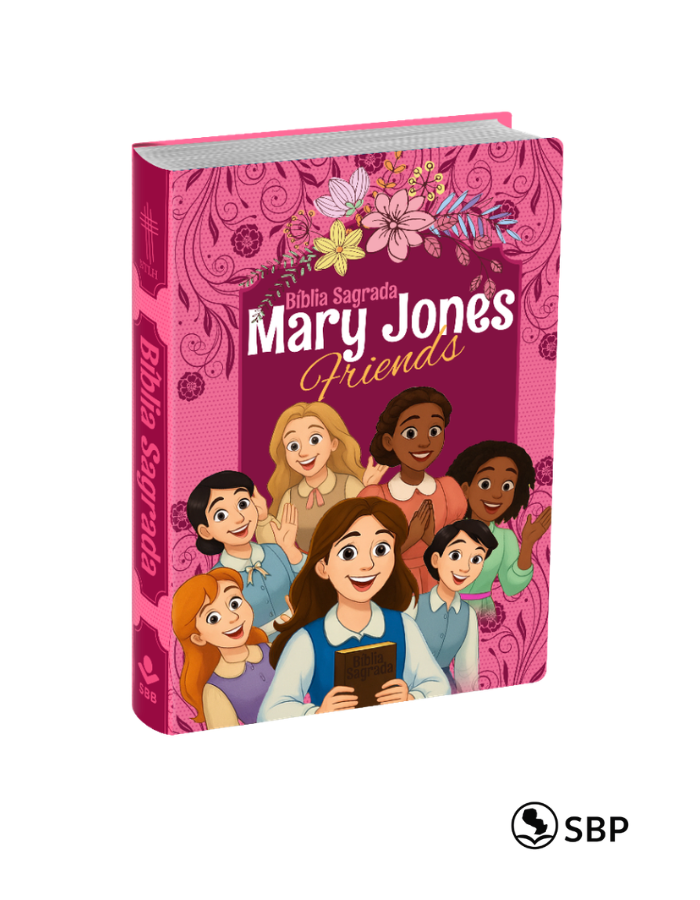 Biblia Sagrada Mary Jones Friends – Rosa