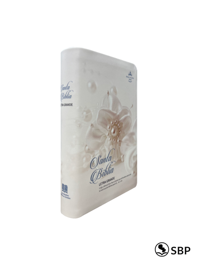 Santa Biblia Blanca Floral Letra Grande – RVR1960