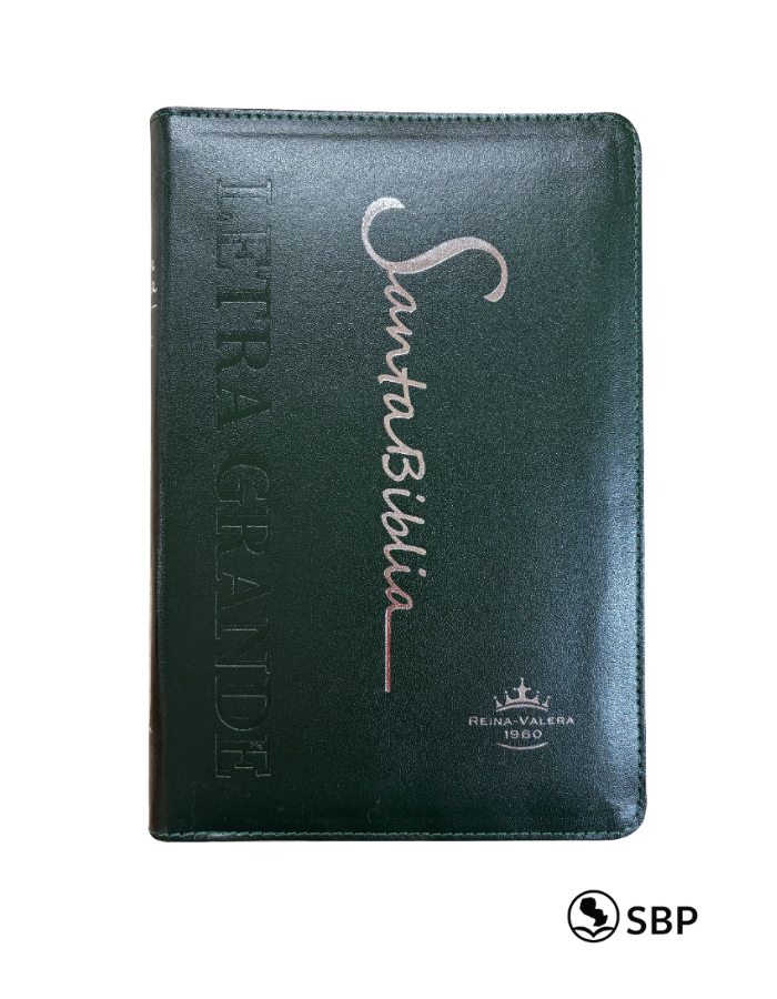 Santa Biblia Verde Oscuro Letra Grande Edición Reina Valera 1960
