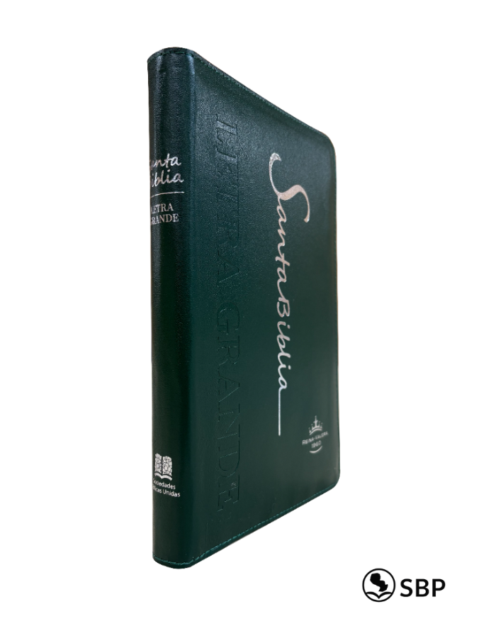 Santa Biblia Verde Oscuro Letra Grande Edición Reina Valera 1960