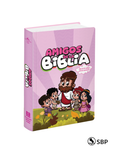 Biblia infantil Amigos de la Biblia – Rosada, Reina Valera 1960